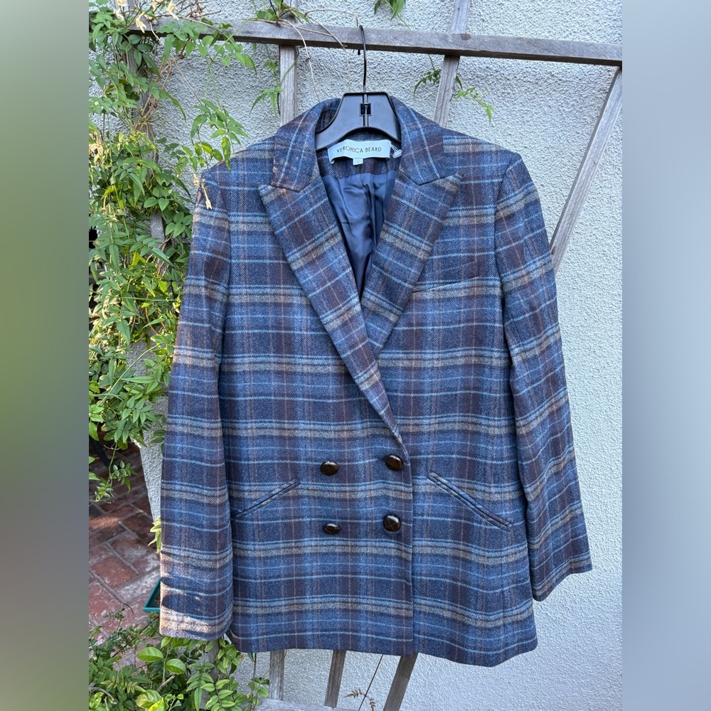 Veronica Beard Oria Dickey Jacket in Blue Multi - Picture 5 of 11